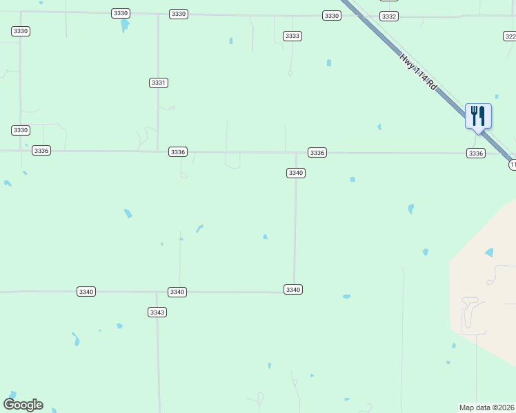 map of restaurants, bars, coffee shops, grocery stores, and more near 280 County Road 3340 in Paradise