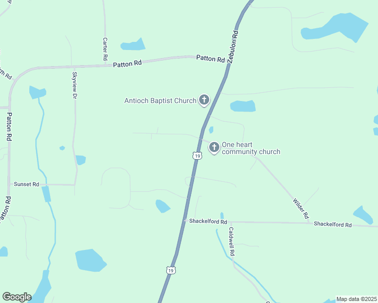 map of restaurants, bars, coffee shops, grocery stores, and more near 13633 U.S. 19 in Griffin