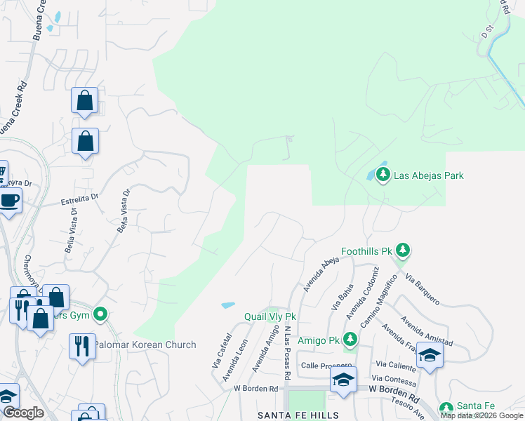 map of restaurants, bars, coffee shops, grocery stores, and more near 942 Lindbergh Drive in San Marcos