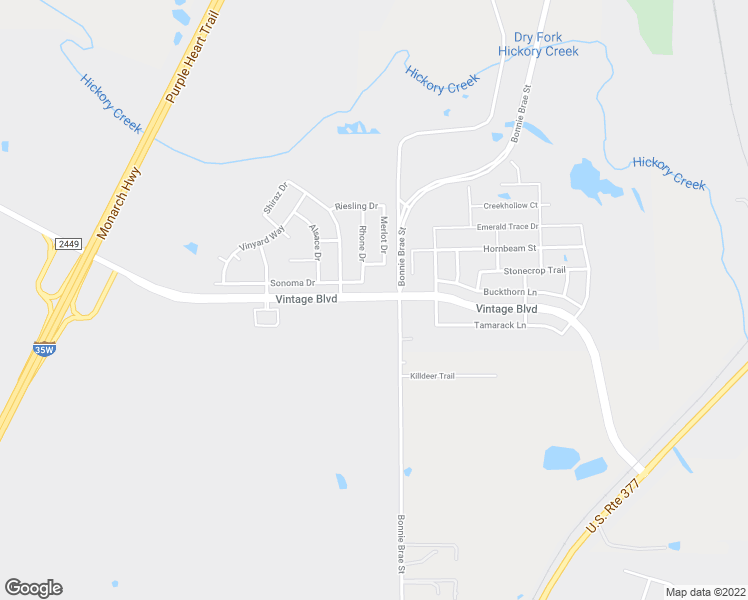 map of restaurants, bars, coffee shops, grocery stores, and more near Vintage Boulevard in Argyle