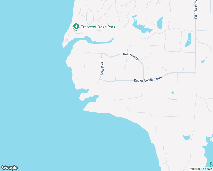 map of restaurants, bars, coffee shops, grocery stores, and more near 1081 Eagles Landing Boulevard in Oak Point