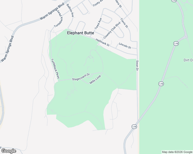 map of restaurants, bars, coffee shops, grocery stores, and more near Country Club Boulevard in Elephant Butte