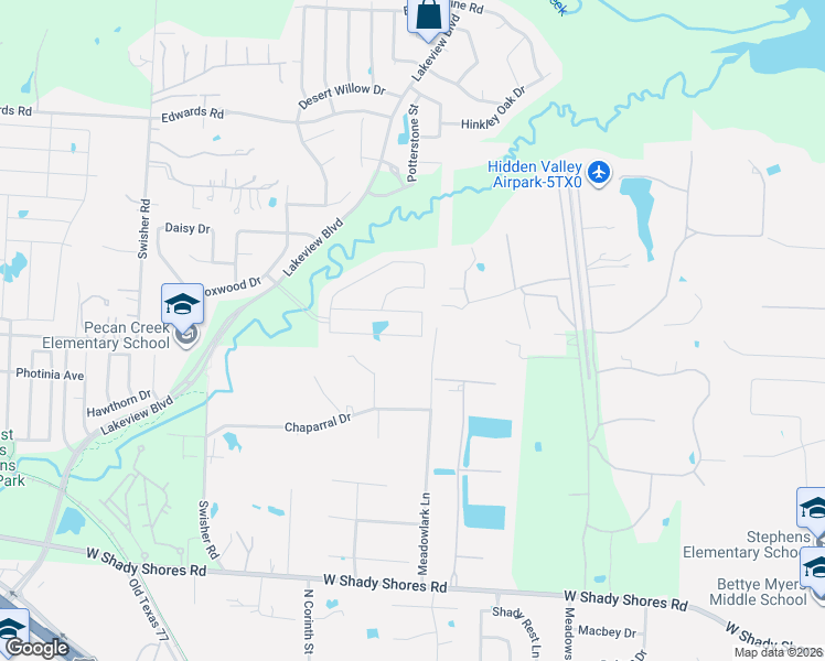 map of restaurants, bars, coffee shops, grocery stores, and more near 7821 Alders Gate Lane in Denton