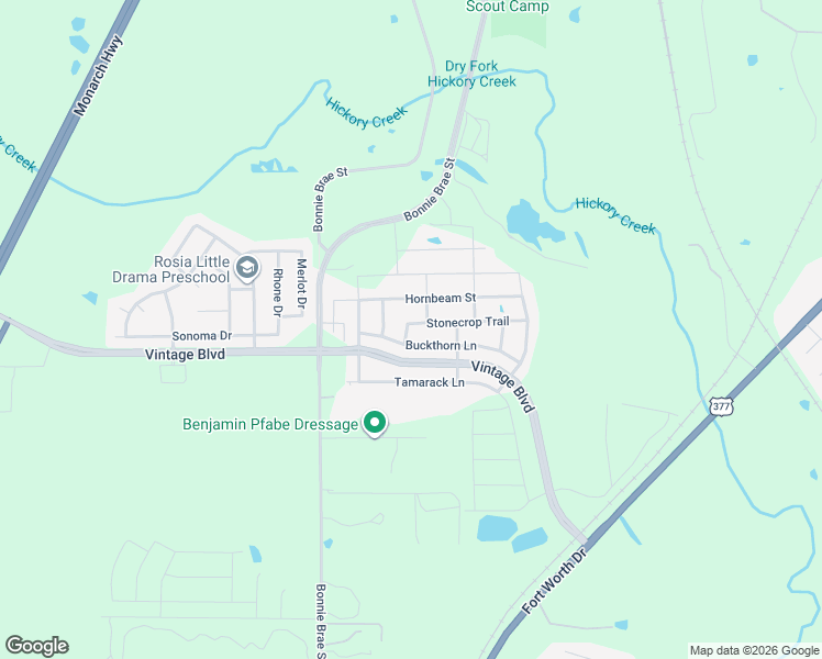 map of restaurants, bars, coffee shops, grocery stores, and more near 3317 Stonecrop Trail in Argyle
