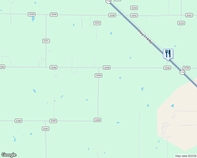 map of restaurants, bars, coffee shops, grocery stores, and more near 280 County Road 3340 in Paradise