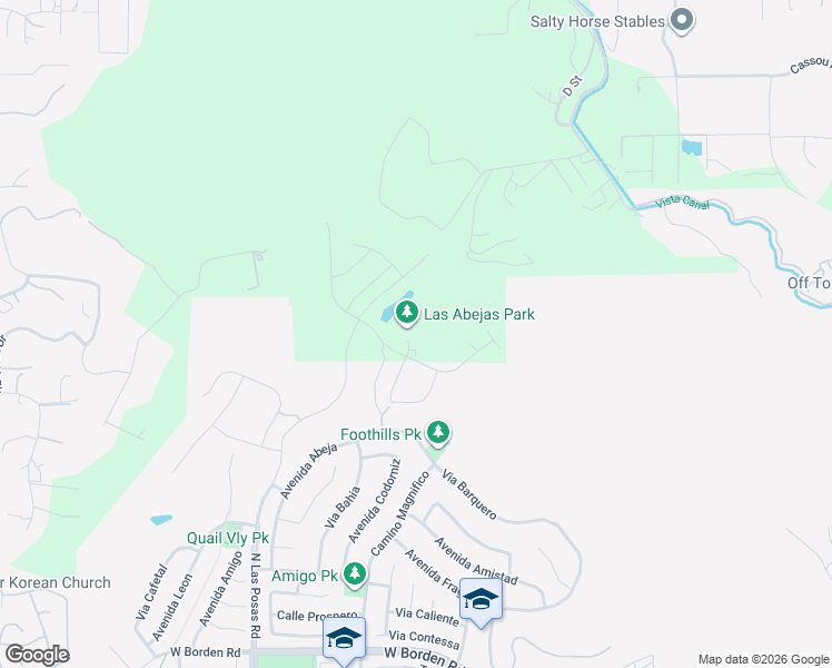 map of restaurants, bars, coffee shops, grocery stores, and more near Ardilla Way in San Marcos