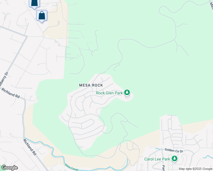 map of restaurants, bars, coffee shops, grocery stores, and more near 2280 Bear Rock Glen in Escondido