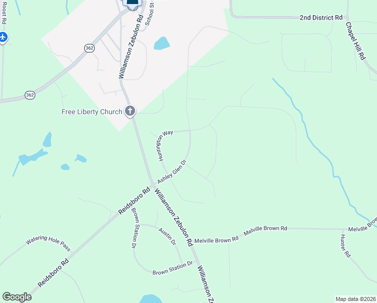 map of restaurants, bars, coffee shops, grocery stores, and more near 208 Ashley Glen Drive in Williamson