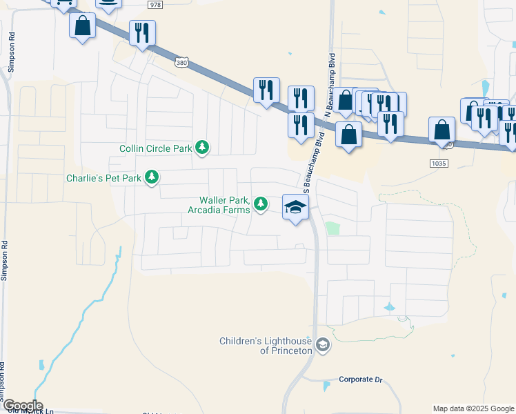 map of restaurants, bars, coffee shops, grocery stores, and more near 908 Torrey Avenue in Princeton