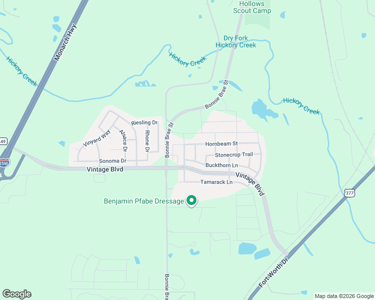 map of restaurants, bars, coffee shops, grocery stores, and more near 4520 Lace Wood Lane in Argyle
