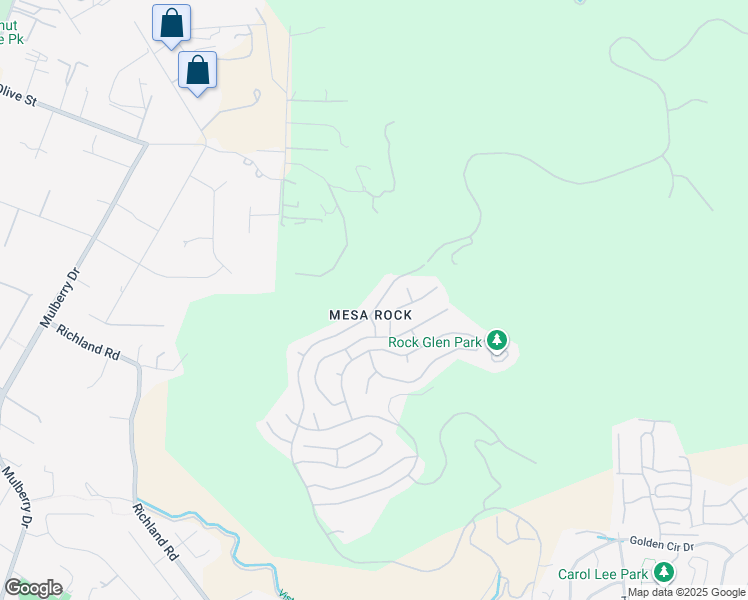 map of restaurants, bars, coffee shops, grocery stores, and more near 2157 Woodland Heights Glen in Escondido