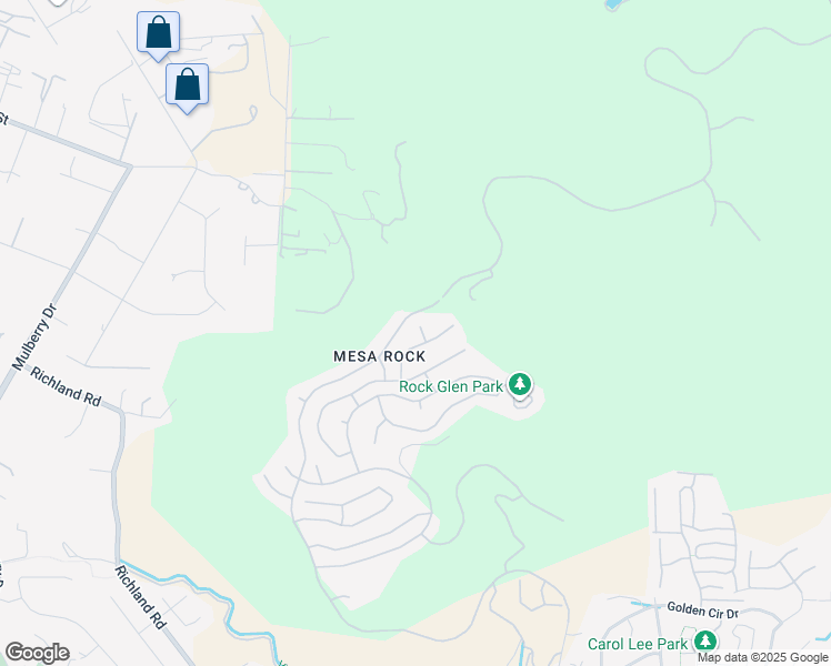 map of restaurants, bars, coffee shops, grocery stores, and more near 2183 Crest View Glen in Escondido