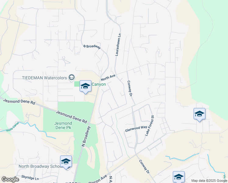 map of restaurants, bars, coffee shops, grocery stores, and more near 2606 Dundee Glen in Escondido