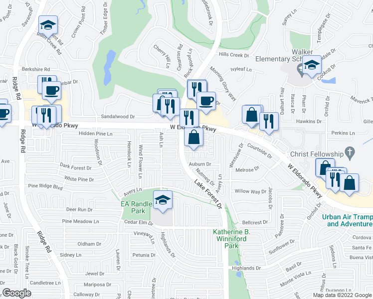map of restaurants, bars, coffee shops, grocery stores, and more near 4936 Stone Gate Trail in McKinney