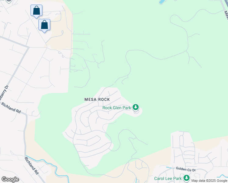 map of restaurants, bars, coffee shops, grocery stores, and more near 2292 Rock Crest Glen in Escondido
