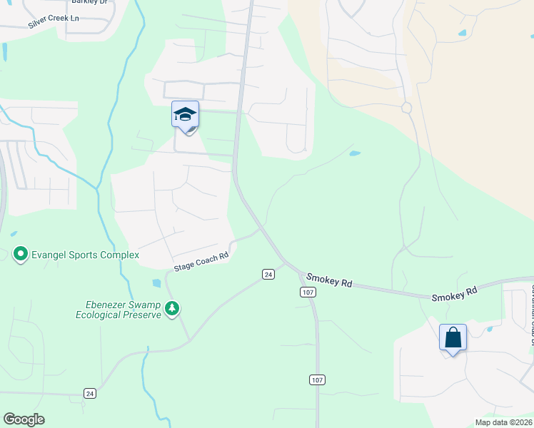 map of restaurants, bars, coffee shops, grocery stores, and more near Stage Coach Road in Alabaster