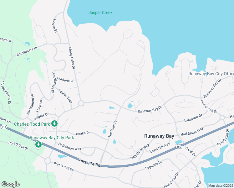 map of restaurants, bars, coffee shops, grocery stores, and more near 126 Private Road 1509 in Runaway Bay