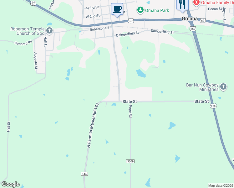 map of restaurants, bars, coffee shops, grocery stores, and more near 605 Hubbard Street in Omaha