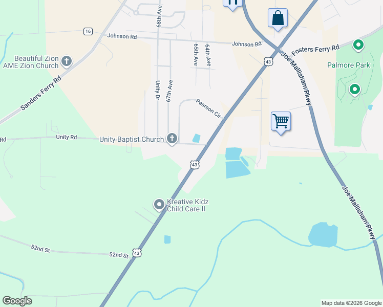 map of restaurants, bars, coffee shops, grocery stores, and more near 4505-4551 Culver Road in Tuscaloosa