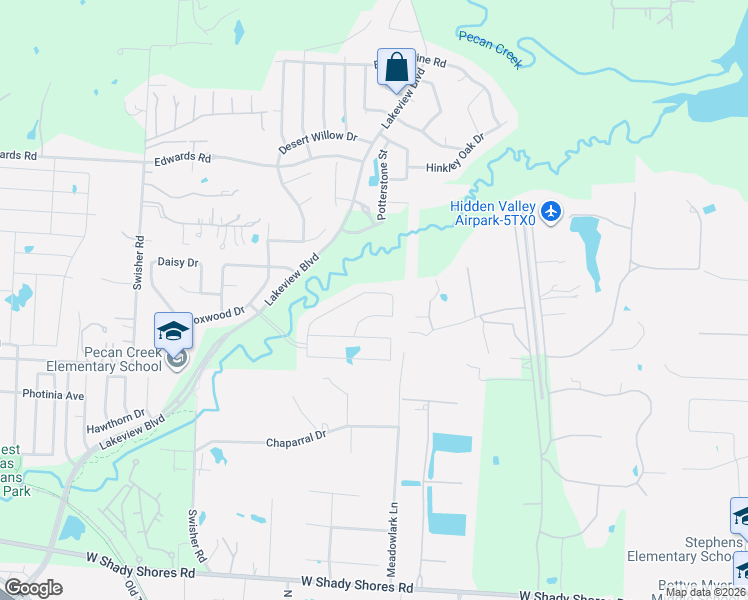 map of restaurants, bars, coffee shops, grocery stores, and more near 7813 Falcon Ridge Road in Denton