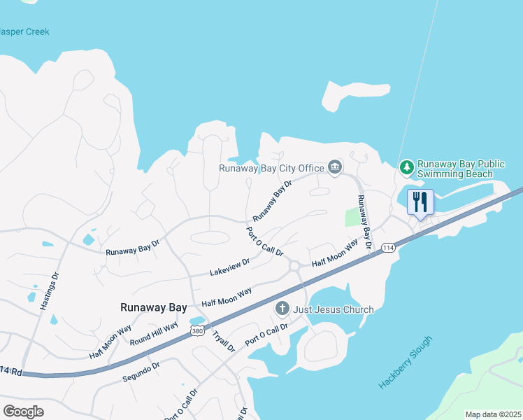 map of restaurants, bars, coffee shops, grocery stores, and more near 147 Runaway Bay Drive in Runaway Bay