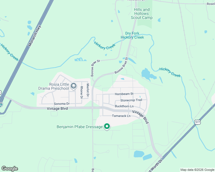 map of restaurants, bars, coffee shops, grocery stores, and more near 3200 Emerald Trace Drive in Argyle