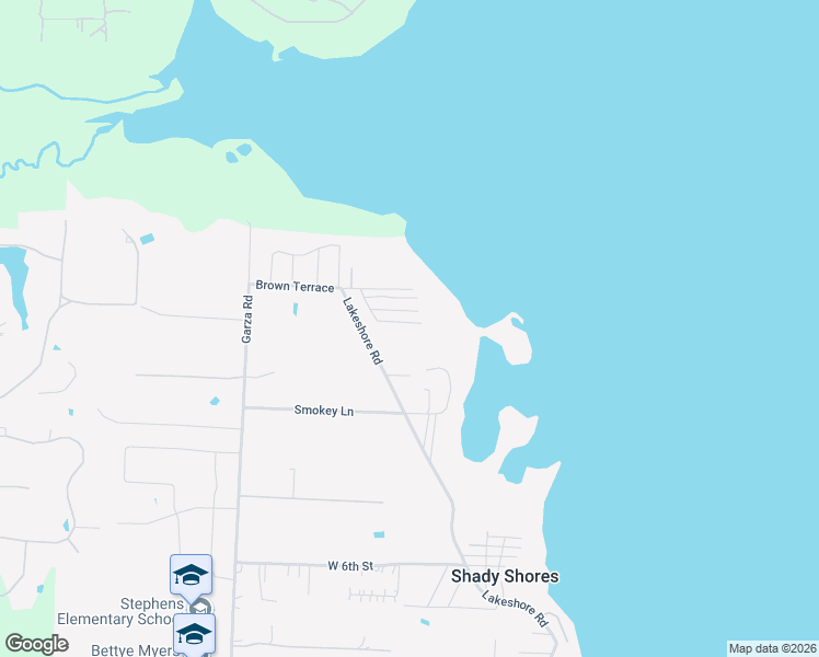 map of restaurants, bars, coffee shops, grocery stores, and more near 610 Lakeshore Road in Denton