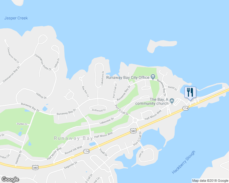 map of restaurants, bars, coffee shops, grocery stores, and more near Port O Call Court in Runaway Bay