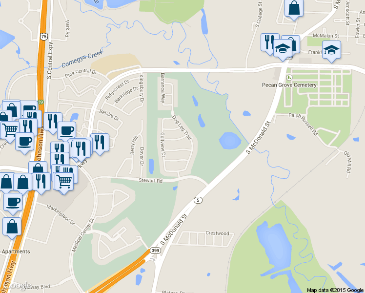 map of restaurants, bars, coffee shops, grocery stores, and more near 708 Golden Nugget Drive in McKinney