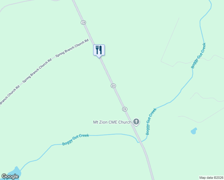 map of restaurants, bars, coffee shops, grocery stores, and more near 2288 Georgia 23 in Waynesboro