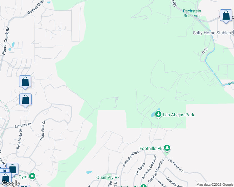 map of restaurants, bars, coffee shops, grocery stores, and more near 1901 Esplendido Avenue in Vista