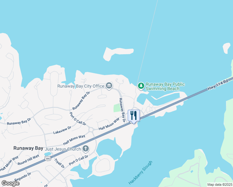 map of restaurants, bars, coffee shops, grocery stores, and more near 91 Runaway Bay Drive in Runaway Bay