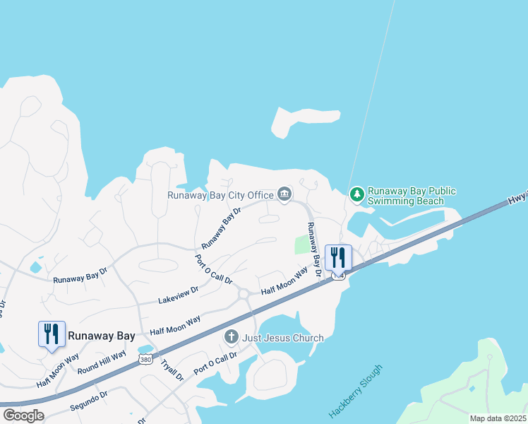 map of restaurants, bars, coffee shops, grocery stores, and more near 226 Rose Hall Court in Runaway Bay