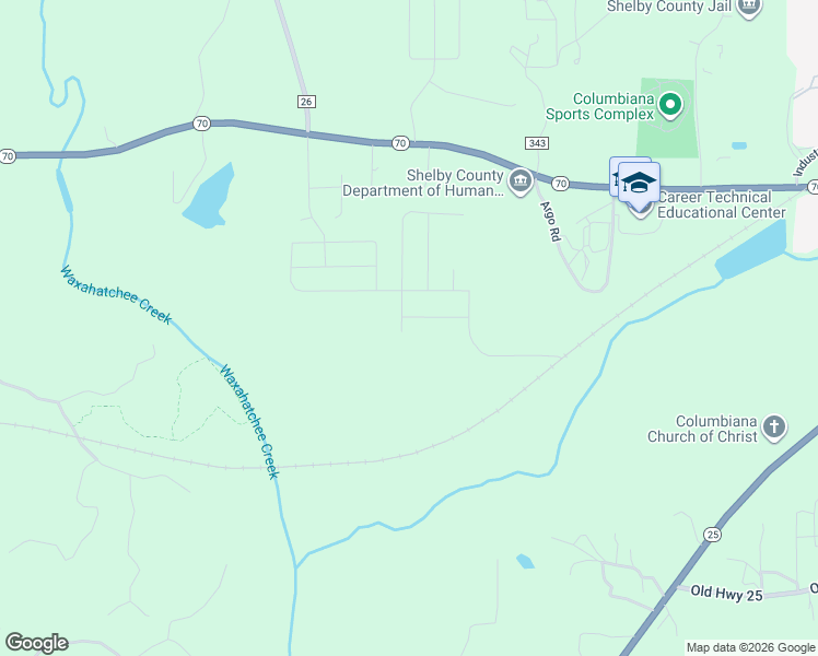 map of restaurants, bars, coffee shops, grocery stores, and more near 641 Pine Valley Trail in Columbiana