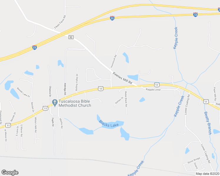 map of restaurants, bars, coffee shops, grocery stores, and more near 14709 Alabama 7 in Coaling