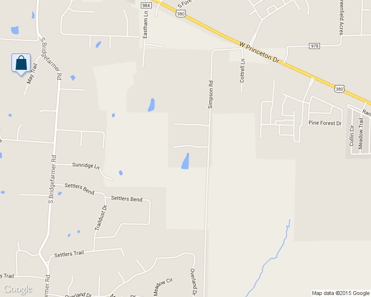 map of restaurants, bars, coffee shops, grocery stores, and more near 1020 Simpson Rd in Princeton