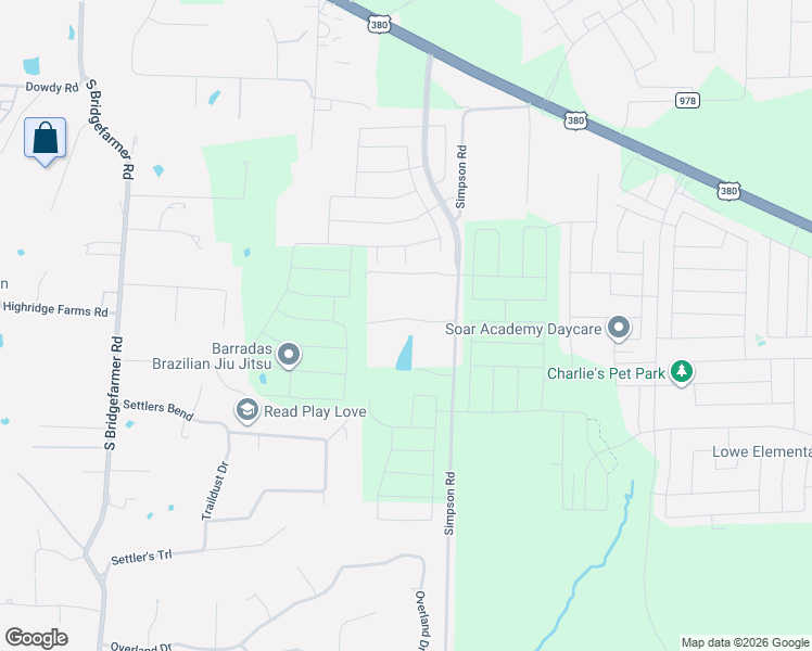 map of restaurants, bars, coffee shops, grocery stores, and more near 1020 Simpson Road in Princeton