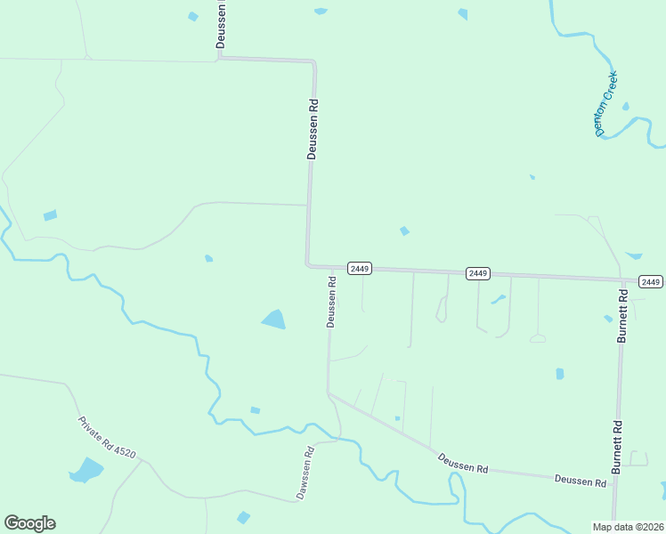 map of restaurants, bars, coffee shops, grocery stores, and more near 15099 Farm to Market Road 2449 in Ponder