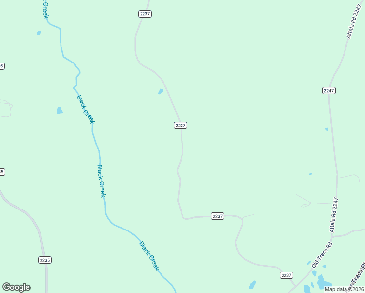 map of restaurants, bars, coffee shops, grocery stores, and more near County Road 2237 in McCool