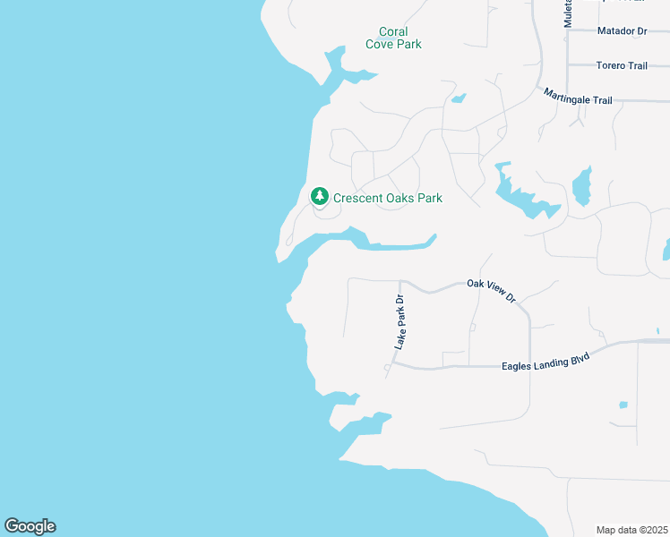 map of restaurants, bars, coffee shops, grocery stores, and more near 1160 Oak View Court in Oak Point