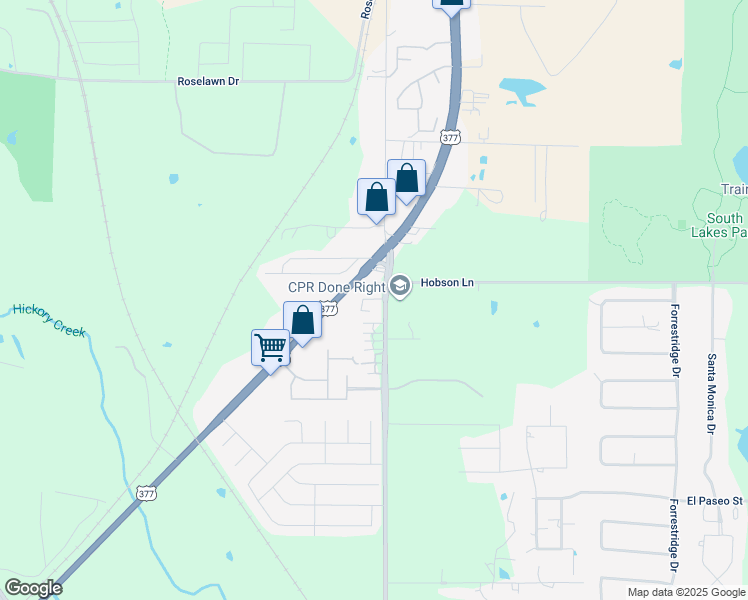 map of restaurants, bars, coffee shops, grocery stores, and more near 916 Kilkenny Court in Denton