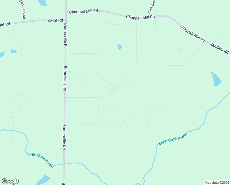 map of restaurants, bars, coffee shops, grocery stores, and more near 183 Fox Crossing Road in Griffin