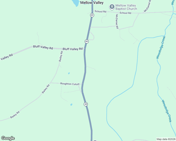 map of restaurants, bars, coffee shops, grocery stores, and more near 49910 Alabama 49 in Cragford