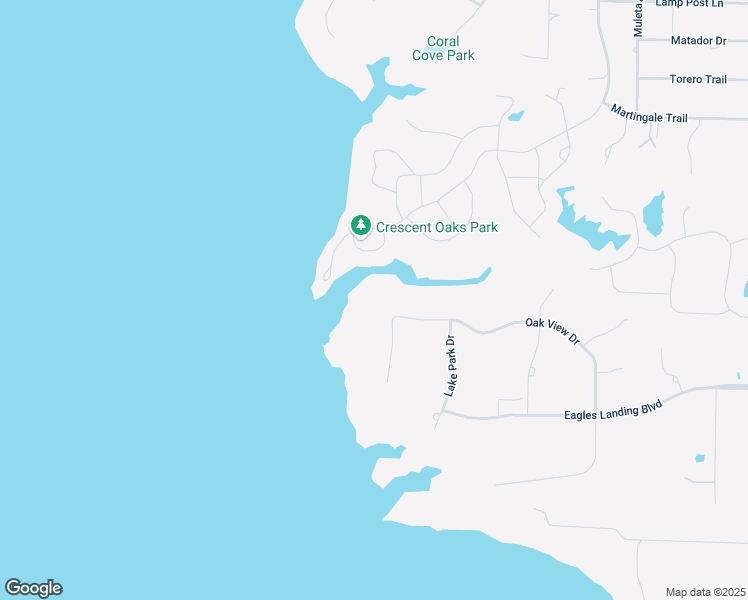 map of restaurants, bars, coffee shops, grocery stores, and more near 1160 Oak View Court in Oak Point