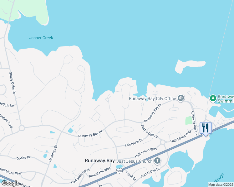 map of restaurants, bars, coffee shops, grocery stores, and more near 115 Lakeshore Drive in Runaway Bay