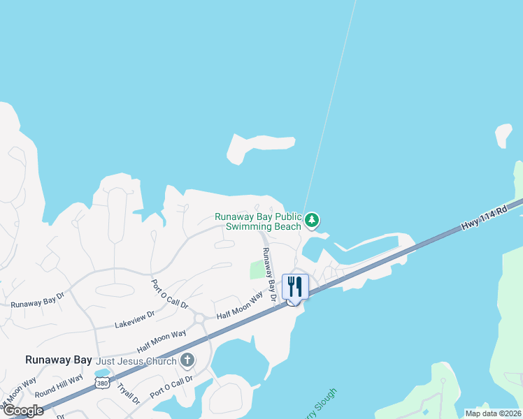 map of restaurants, bars, coffee shops, grocery stores, and more near 104 Harbor Drive in Runaway Bay