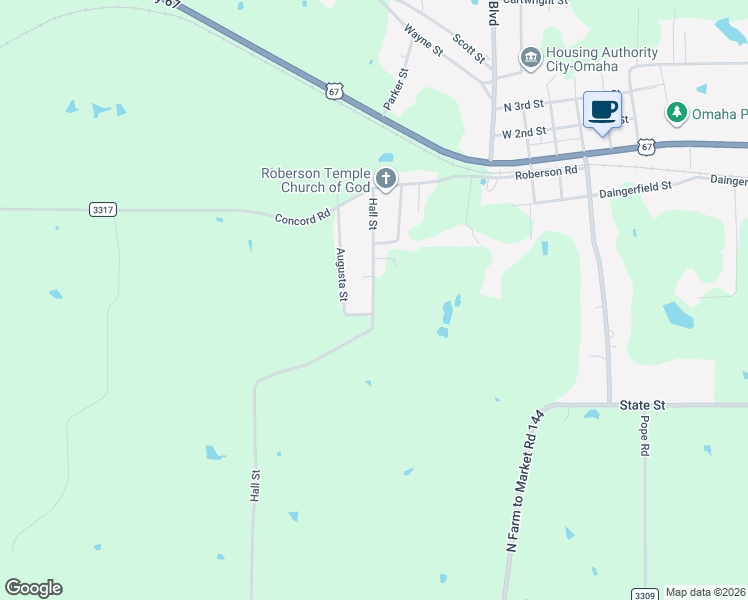 map of restaurants, bars, coffee shops, grocery stores, and more near 311 Hall Street in Omaha