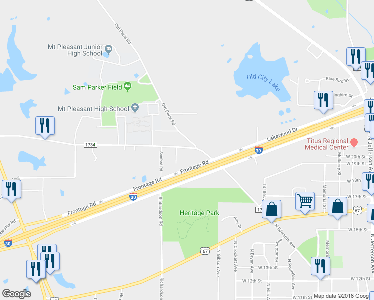 map of restaurants, bars, coffee shops, grocery stores, and more near 2005 North Edwards Avenue in Mount Pleasant