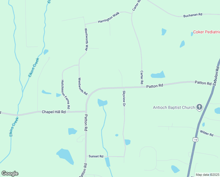 map of restaurants, bars, coffee shops, grocery stores, and more near 289 Patton Rd in Griffin