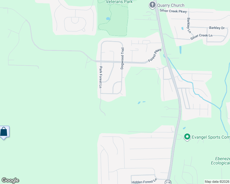 map of restaurants, bars, coffee shops, grocery stores, and more near 413 Dogwood Cove in Alabaster